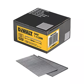 DeWalt Galvanised Straight Finish Nails 16ga x 50mm 2500 Pack - Image 2