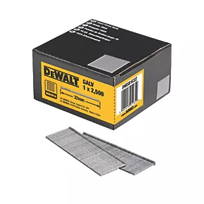 DeWalt Galvanised Straight Finish Nails 16ga x 32mm 2500 Pack - Image 2