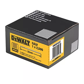 DeWalt Galvanised Straight Finish Nails 16ga x 32mm 2500 Pack - Image 3